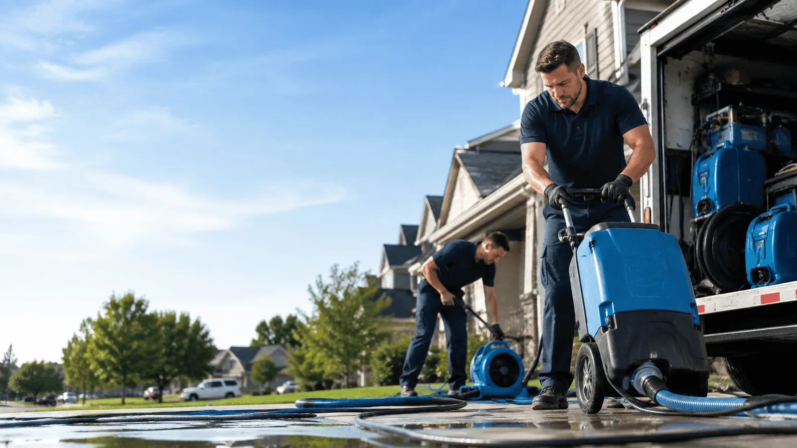Dehumidification being performed in Farmington, NH